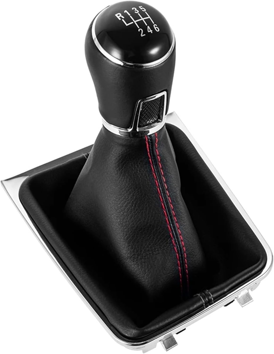 Gear Stick Cover Head For VW For Golf 7 For Mk7 For GTI For GTD 2013-2018 Leather Gear Shift Knob Lever Dust Boot Cover Manual 5 6 Speed Interior Car Shift Knobs(6 Speed Suit)