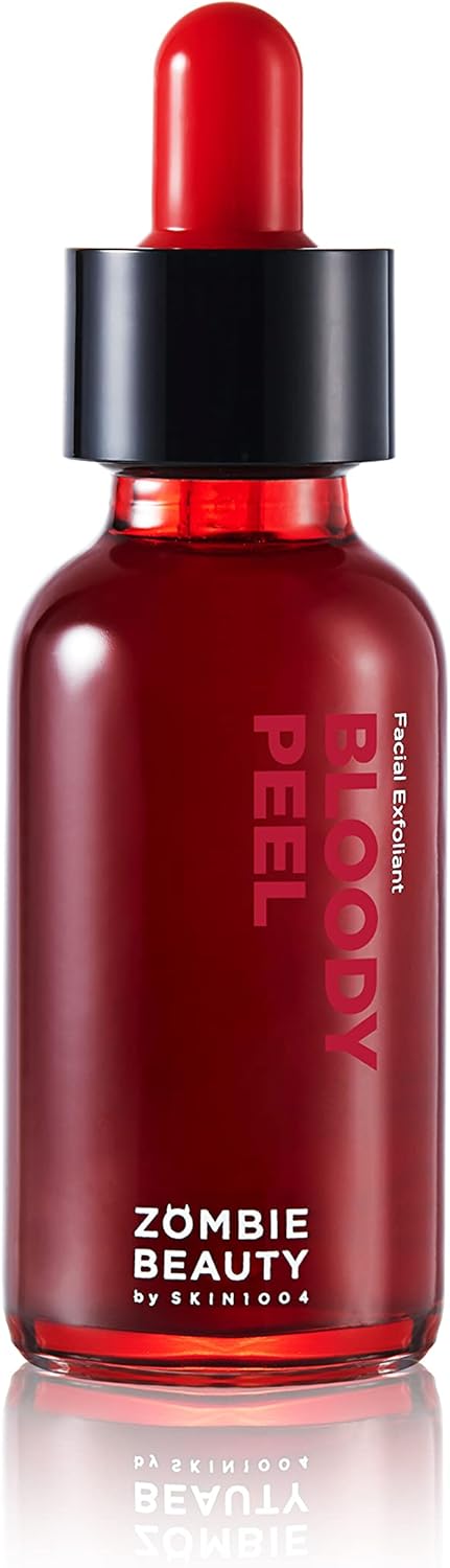 SKIN1004 Bloody Peel 1.01 fl.oz, 30 ml AHA 17% Exfoliating Solution, Removes Dramatic Exfoliating Effect with Special Home Care