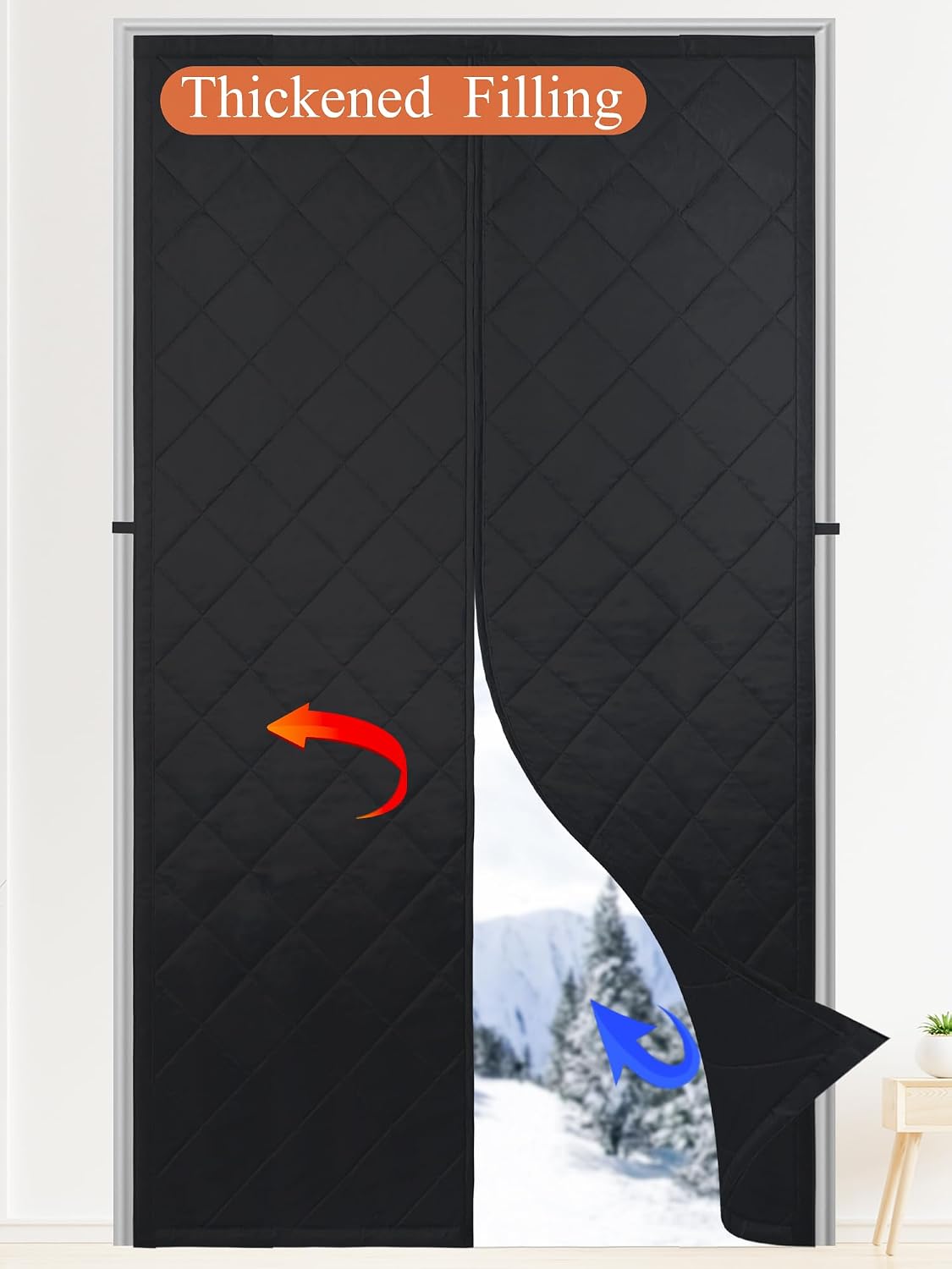Upgraded Magnetic Thermal Insulated Door Curtain