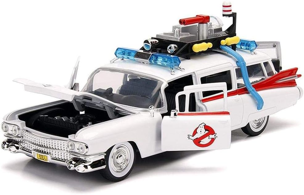 Jada Toys Hollywood Rides: Ghostbusters ECTO-1 White 1: 24 Scale