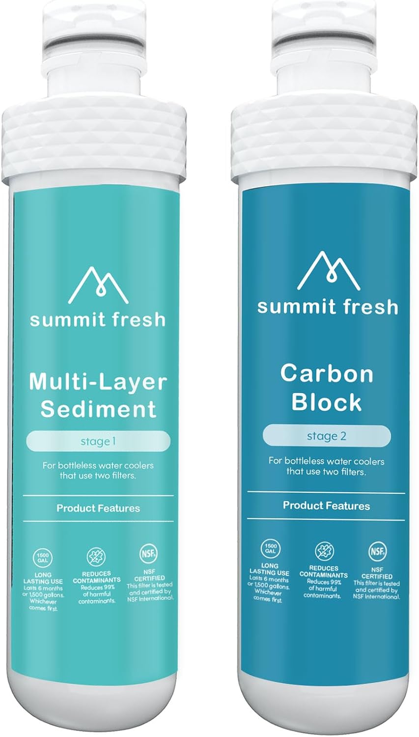 Replacement Set, Compatible with All Avalon Bottleless Water Coolers, 1500 Gallons - NSF Certified, Dual Set