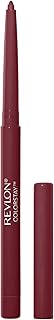 REVLON Lip Liner, Colorstay Lip Makeup with Built-in-Sharpener, Longwear Rich Lip Colors, Smooth Application, 665 Plum, 0.01 oz