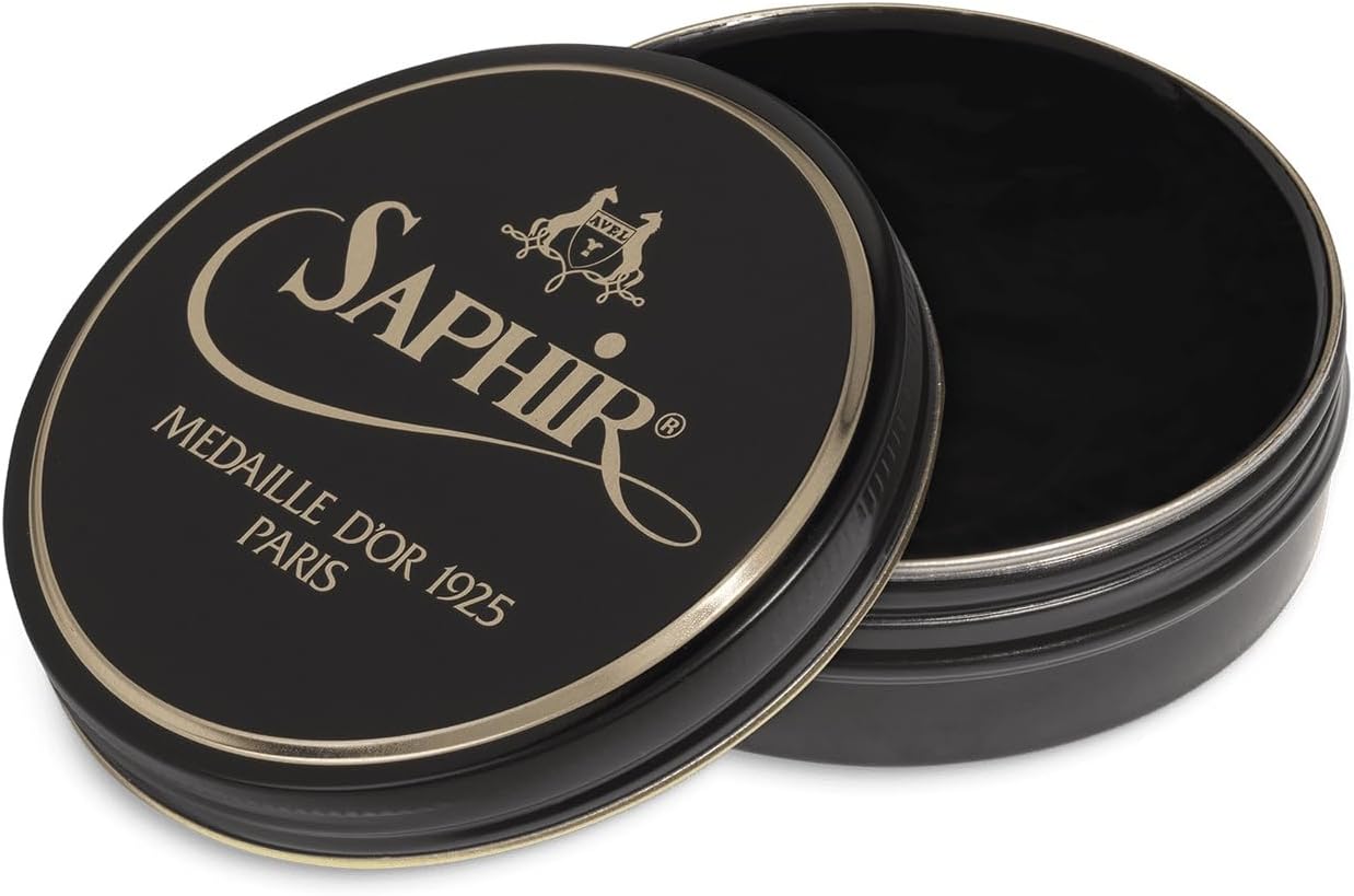 SAPHIR Medaille d’Or Pate De Luxe - Natural Wax Shoe Polish for Leather Shining