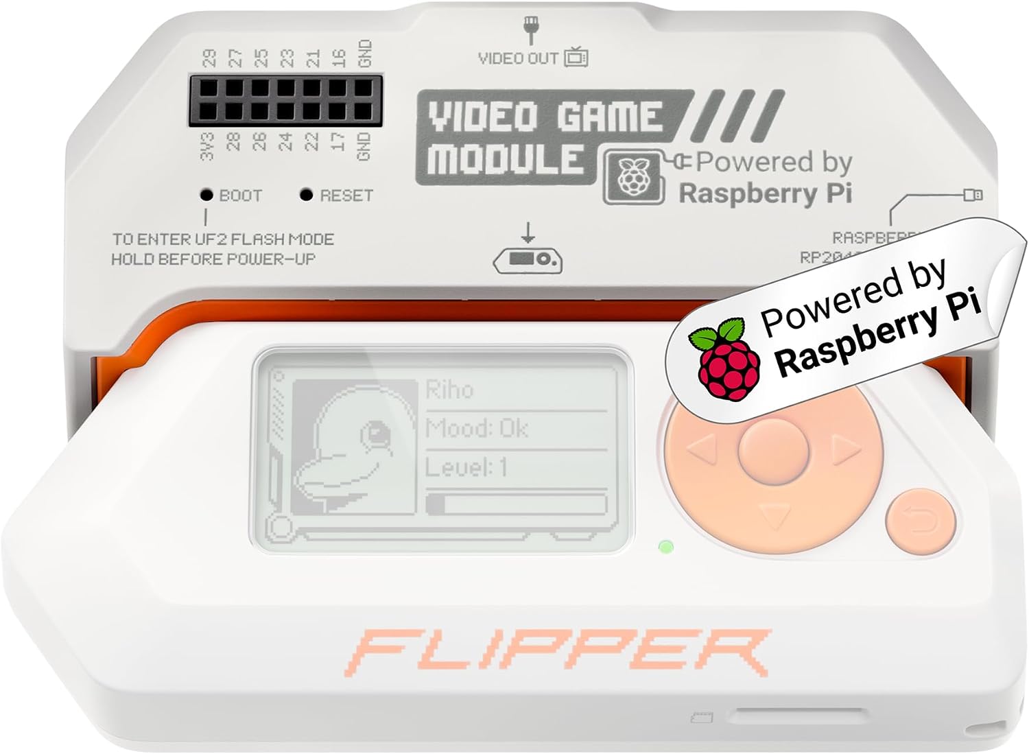 Video Game Module for Flipper Zero – RP2040 Development Board with Video Output and 6-Axis Motion Sensor