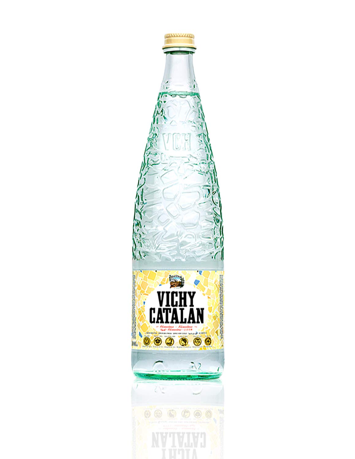 Vichy Catalan - Sparkling Mineral Water - 33.8 oz (1 Liter) (6 Glass Bottles)