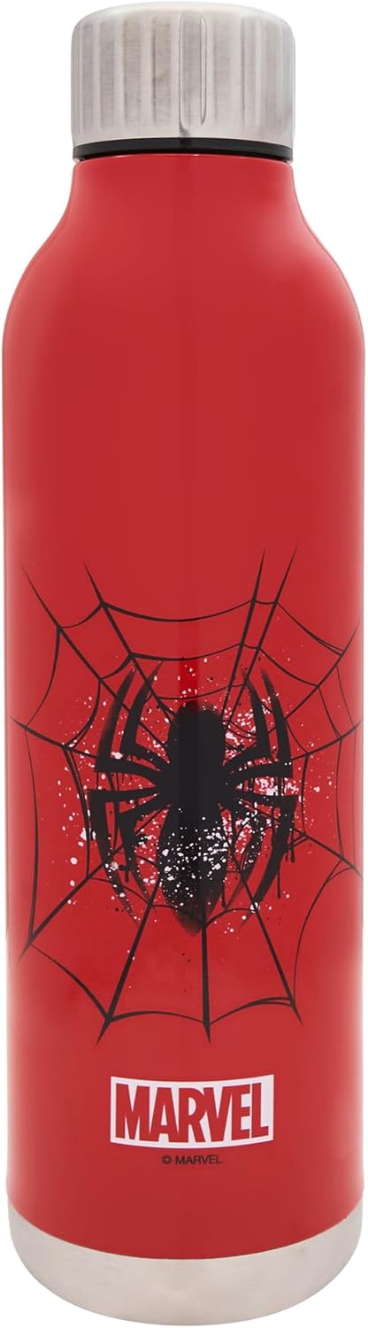Stainless Steel Water Bottle by Polar Gear - Vacuum Insulated Kids Water Bottle for 12 Hours Hot & 24 Hours Cold, BPA Free Leakproof Flask - Ideal for Fans of All Ages (Spider-Man)