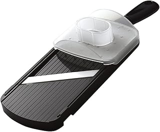 Kyocera Advanced Ceramic Adjustable Mandoline Vegetable Slicer with Handguard-Black