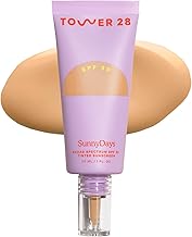 Tower 28 Beauty SunnyDays SPF 30 Tinted Sunscreen For Sensitive Skin - 2-in-1 Facial Broad Spectrum UVA/UVB Protection + Foundation - Shade 20 MULHOLLAND- Light with Golden Neutral Undertones, 1 Fl Oz