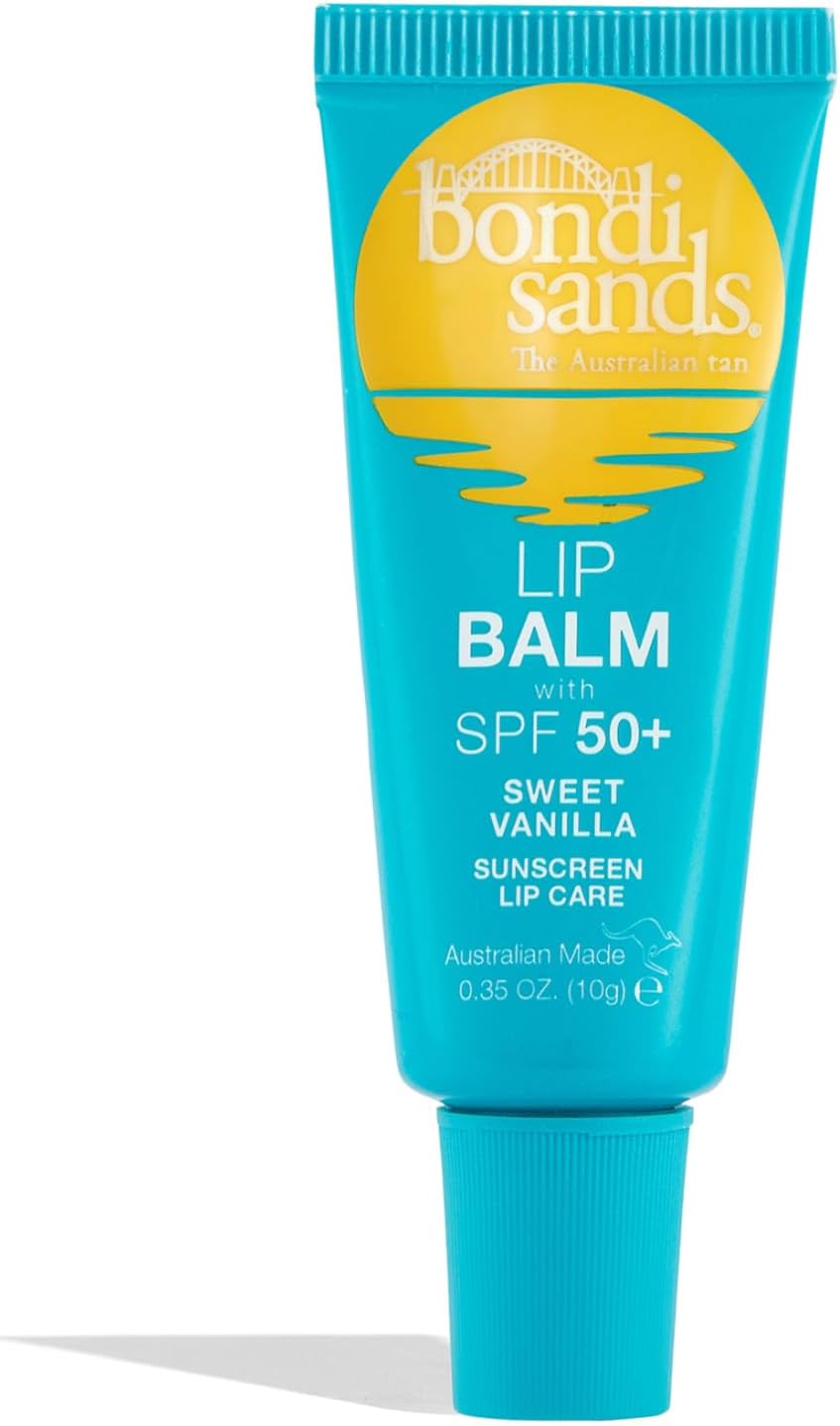 Bondi Sands Sweet Vanilla Lip Balm | Nourishing Formula Locks in Moisture + Provides SPF 50+ Protection | Vegan + Cruelty Free | 10g/0.35 Oz