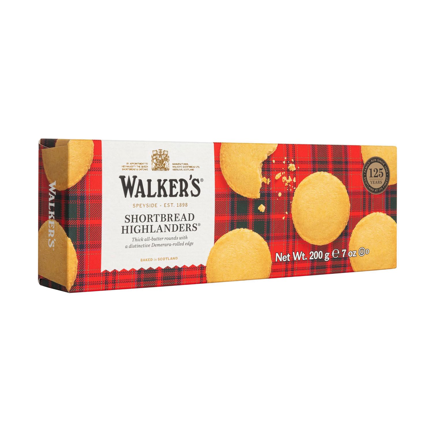 Walker's Shortbread Highlanders, All-Butter Shortbread Cookies, 7 Oz Box