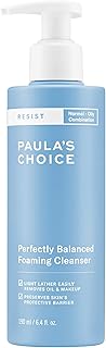 Paula's Choice RESIST Perfectly Balanced Foaming Cleanser, Hyaluronic Acid & Aloe, Anti-Aging Face Wash, Large Pores & Oily Skin, 6.4 Fl Oz