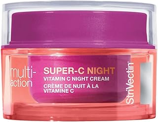 StriVectin Super-C Night Vitamin C Night Cream, Brightening & Firming, Boost Skin Dullness with Hyaluronic Acid, 1.7 Oz