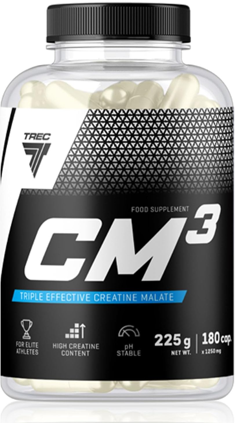 Trec Nutrition Cm3 1250 180 caps -- Creatine Tablets for MASS / WEIGHT GAIN / STRENGTH / SIZE