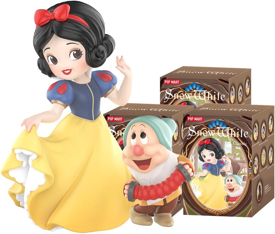 POP MART Disney Snow White Classic Collectible Character Series 3Boxes 2.5 inches Articulated Character Premium Design gifts for women Fan-Favorite Collectible Toy Art Toy Action Figure