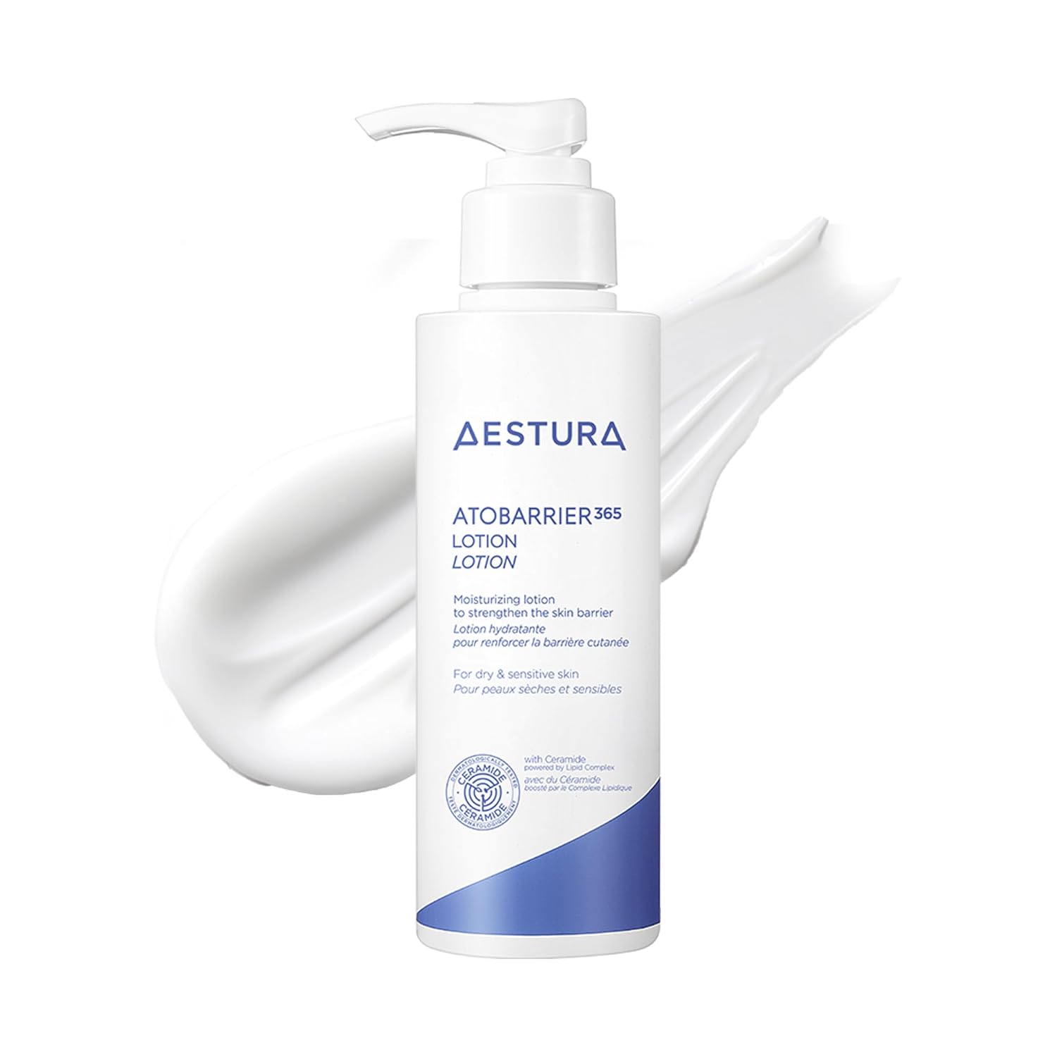 AESTURA ATOBARRIER365 Lightweight Korean Facial Moisturizer Lotion with Ceramides | Fast-Absorbing Hydration, Strengthens Skin Barrier, Suitable for Dry, Normal & Sensitive Skin, 150ML / 5.07 fl. Oz.