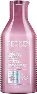 Redken Volume Injection Shampoo | Lightweight Volume Shampoo For Fine Hair | Adds Volume, Lift, and Body to Flat Hair | Paraben Free