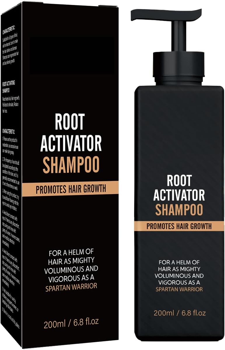 Root Activator Shampoo, Gray Hair Regrowth Conditioner Mane Strengthening Activation Shampoo Soap for Smooth and Strong Hair Restoration Hair Care Solution Suitable for Men and Women(200ml)