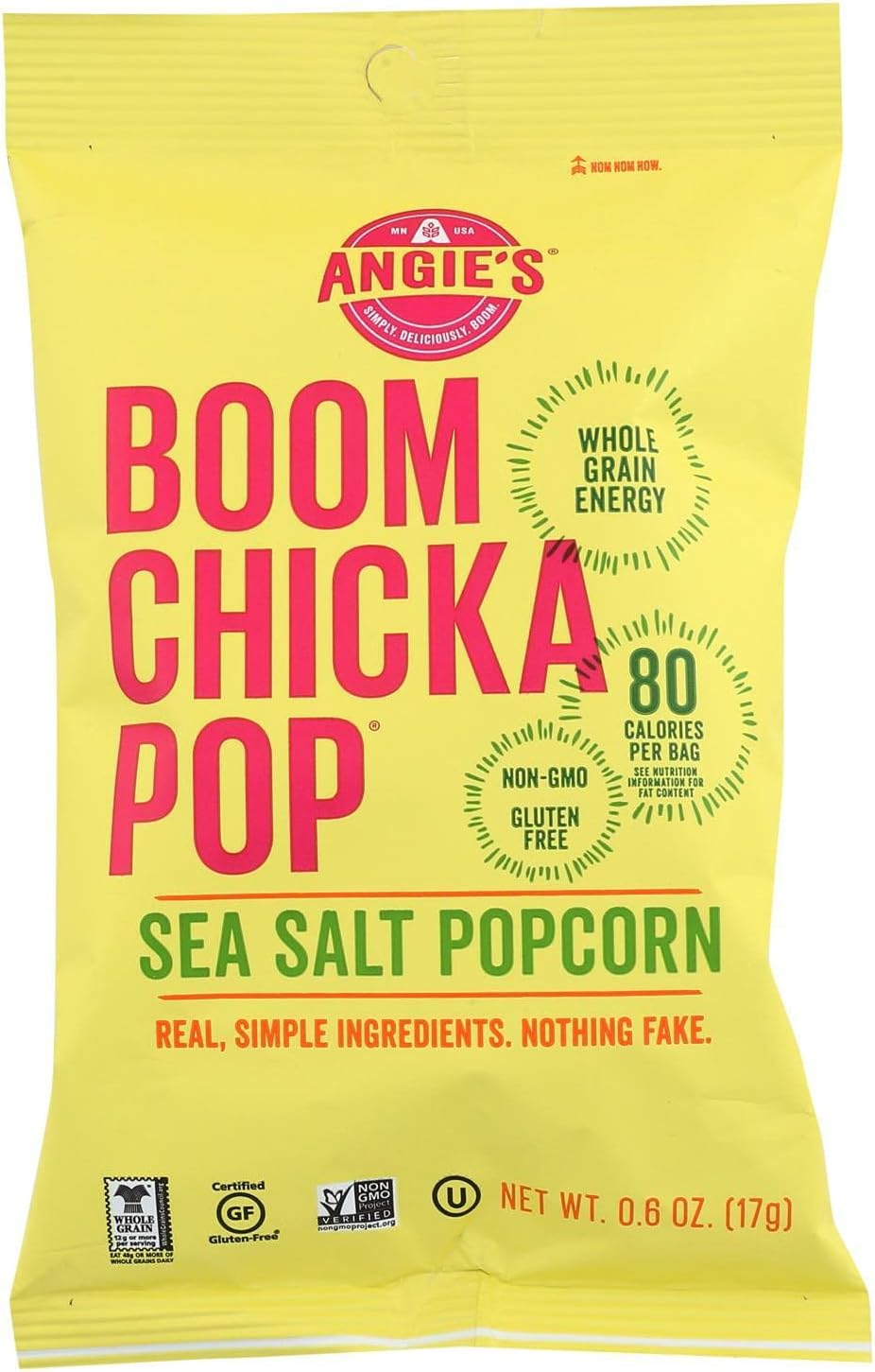 Angie'S Kettle Corn, Ppcrn, Boomchickapop, Sslt, Pack of 24, Size - .6 OZ, Quantity - 1 Case