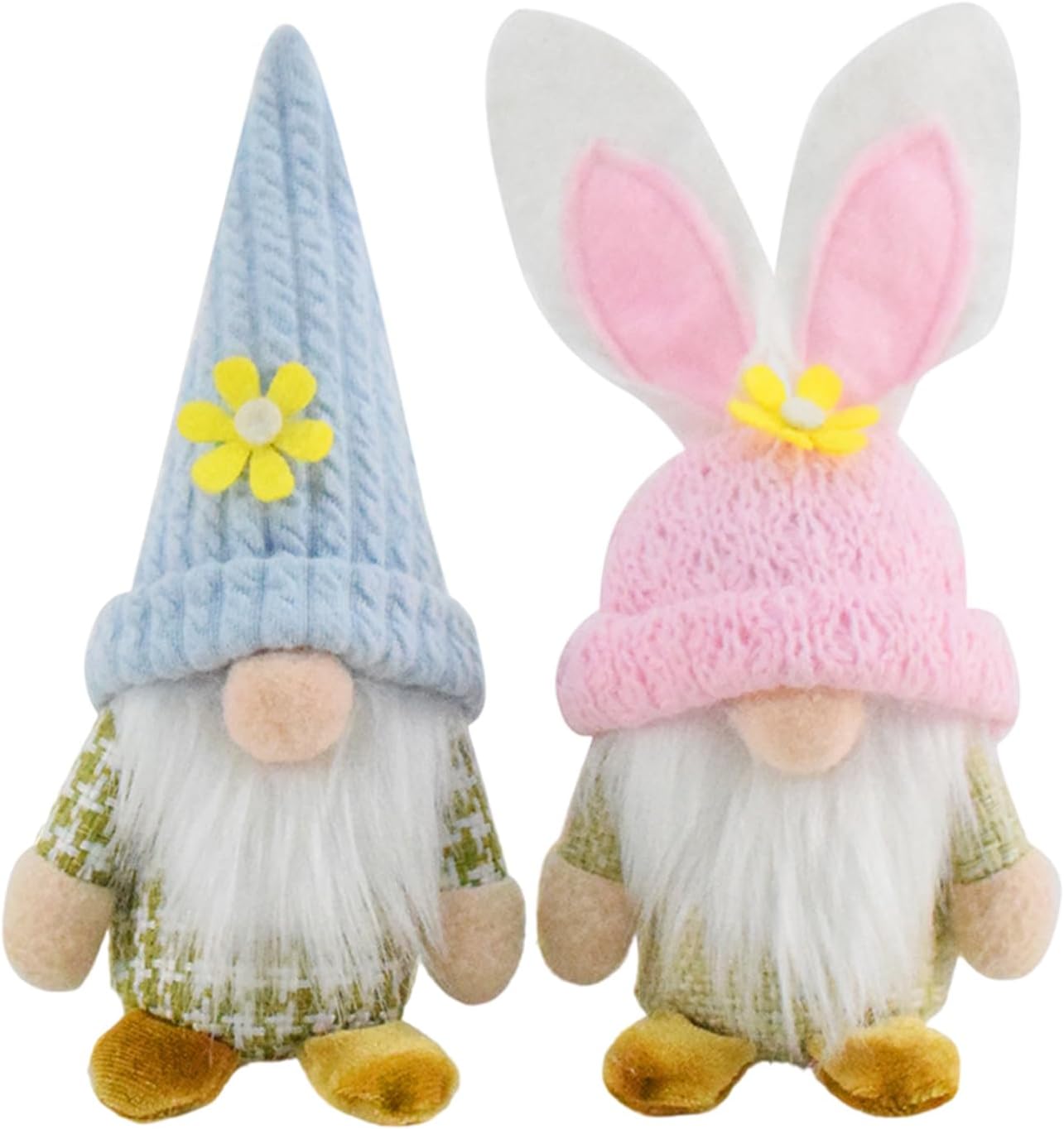 Asukohu 2Pieces Easters Bunnies Gnomes Decorations Spring Themed Swedish Tomtes Dolls For Party And Farmhouses Home Table Decors Bunnies Ear Gnomes Dolls