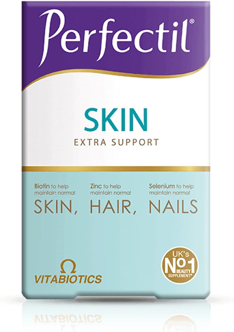 Vitabiotics Perfectil Skin Multivitamin | Skin Radiance from Within | Healthy Formula for Skin Support | Vitamin D, Vitamin E, Collagen, Biotin, and More