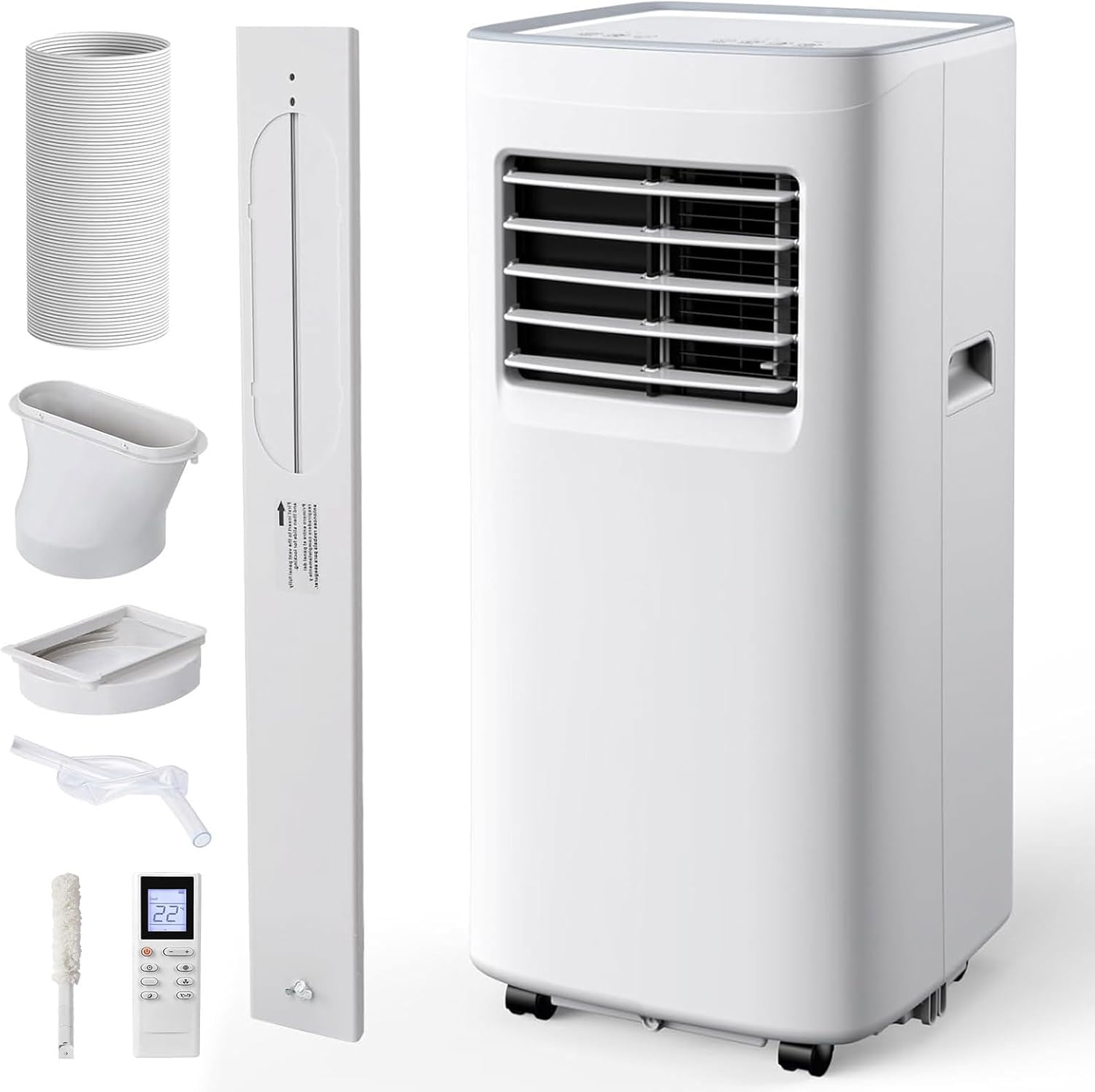 Portable Air Conditioner,8500 BTU Portable ac units up to 360 Sq.Ft,Portable ac units for Homeowner,Renter,family White