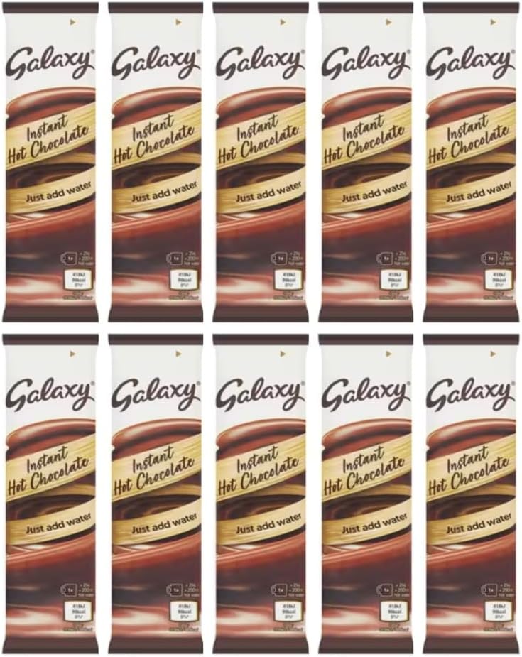 Galaxy Instant Hot Chocolate Sachet Sticks 10 x 25g By Shop4Choice