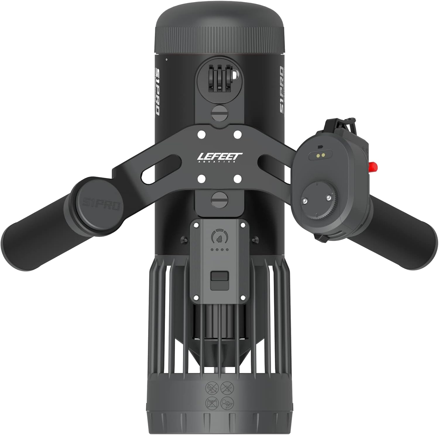 LEFEET Underwater Scooter S1 Pro, 3 Speed Adjustments, Max Speed 6.5km/h ,Modular Sea Scooter with Action Camera Mount, 40M Depth Rating for Water Sports Diving, Snorkeling, Swimming, Freediving