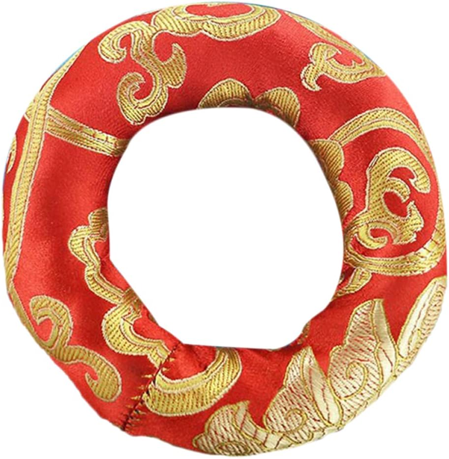 UPKOCH Buddhist Sound Bowl Mat Handmade Nepal Cushion Sound Bowl Pads for Meditation Practice and Home Dcor Products Random Color