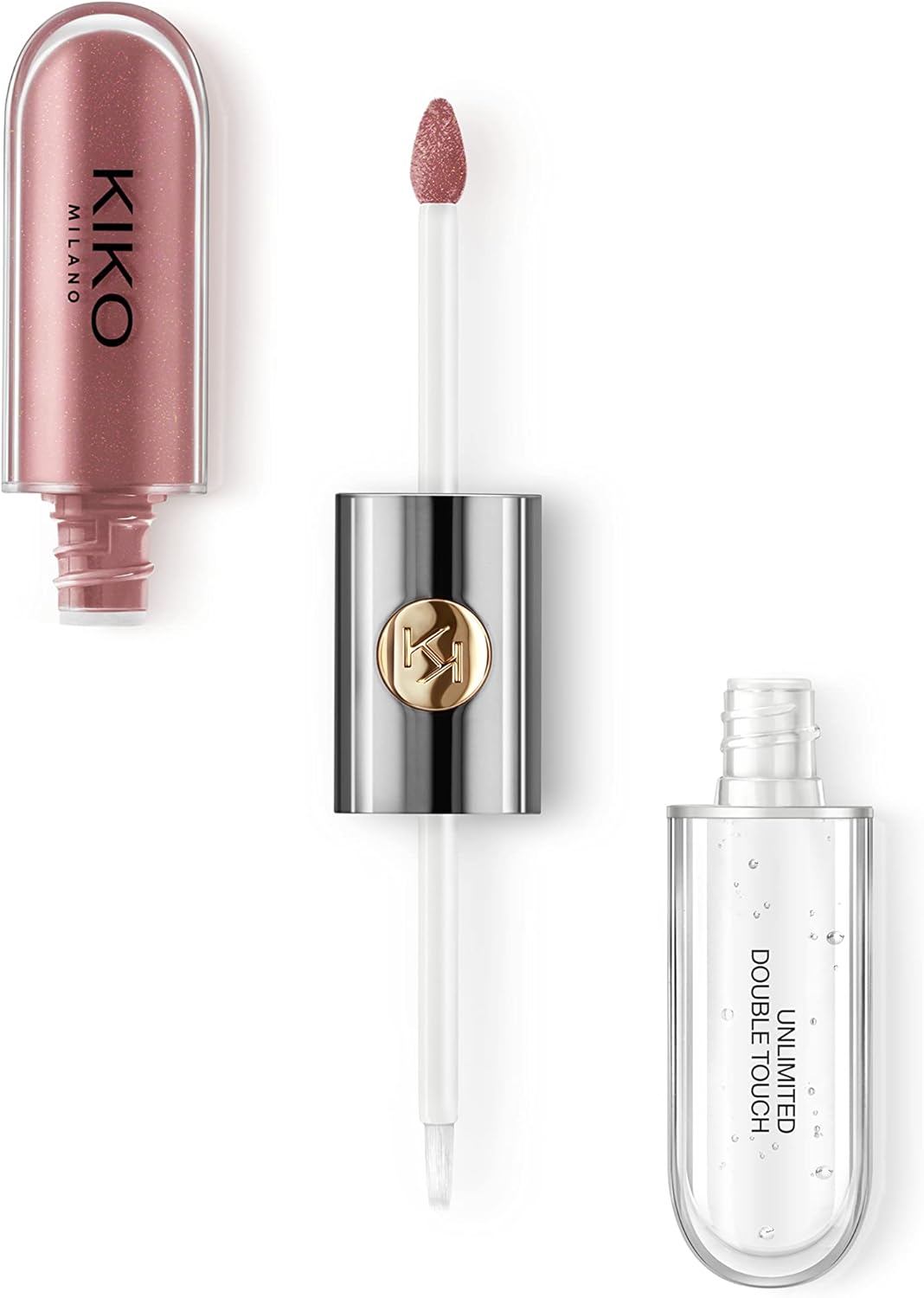 KIKO Milano Unlimited Double Touch 120, Liquid Lipstick With A Bright Finish In A Two-Step Application. Lasts Up To 12 Hours. No-Transfer Base Colour