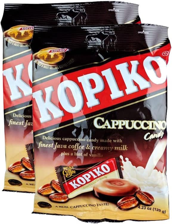 2 Packs Kopiko Cappuccino Candy 4.23 Oz