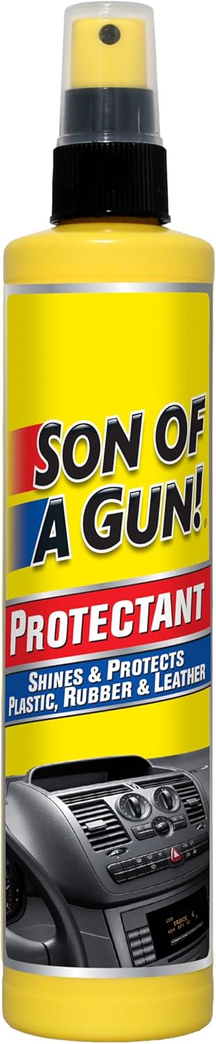 STP Son of a Gun Protectant 300 ml, Restores your Surfaces Appearance and Keeps them Protected, Suitable for Plastic, Rubber and Leather, Ideal For Car Detailing, Made in the UK