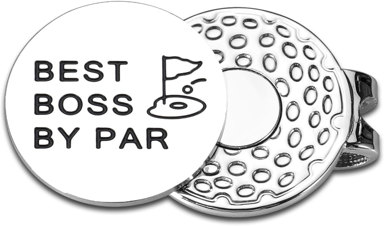 Boss Gifts for Women Men Golf Ball Markers Hat Clip Thank You Gifts for Boss Gifts Boss Appreciation Gifts Boss Day Leader Coworker Leaving Gifts Work Anniversary Boss Gifts for Christmas