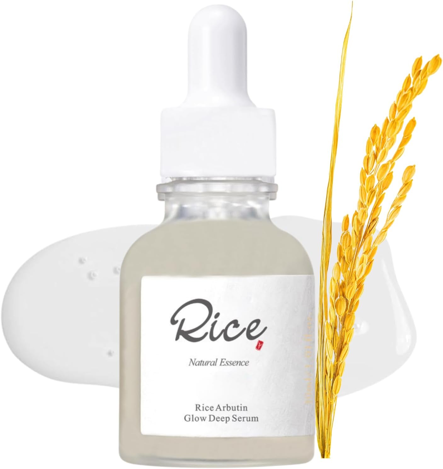 Glow Deep Serum Rice + Arbutin, Face Serum for Hyperpigmentation, Hydrating & Nourishing Rice Essence, Dark Spot Corrector, Reduce Fine Lines & Wrinkles, Even Skin Tone, Korean Skincare, 30ml