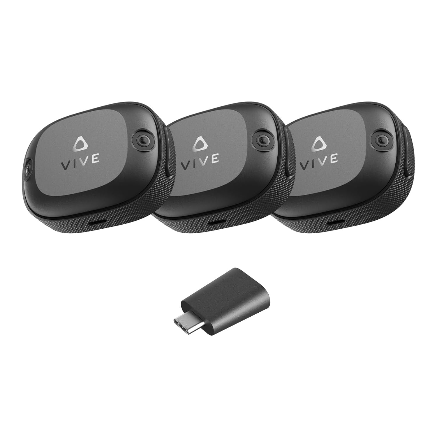HTC Vive Ultimate Tracker 3 Pack + Dongle - VR Full Body Tracking - Compatible with SteamVR, Vive XR Elite, Meta Quest Virtual Reality Headsets