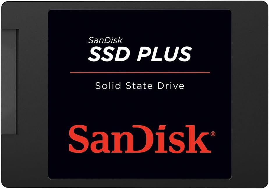 SanDisk SSD Plus 1TB 2.5" SATA SSD, Internal SSD, Read speeds up to 545 MB/s, SATA III 6 GB/s