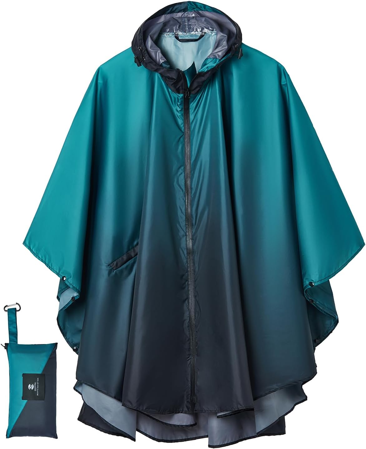 SaphiRose Women's Hooded Waterproof Rain Jacket Casual Coat