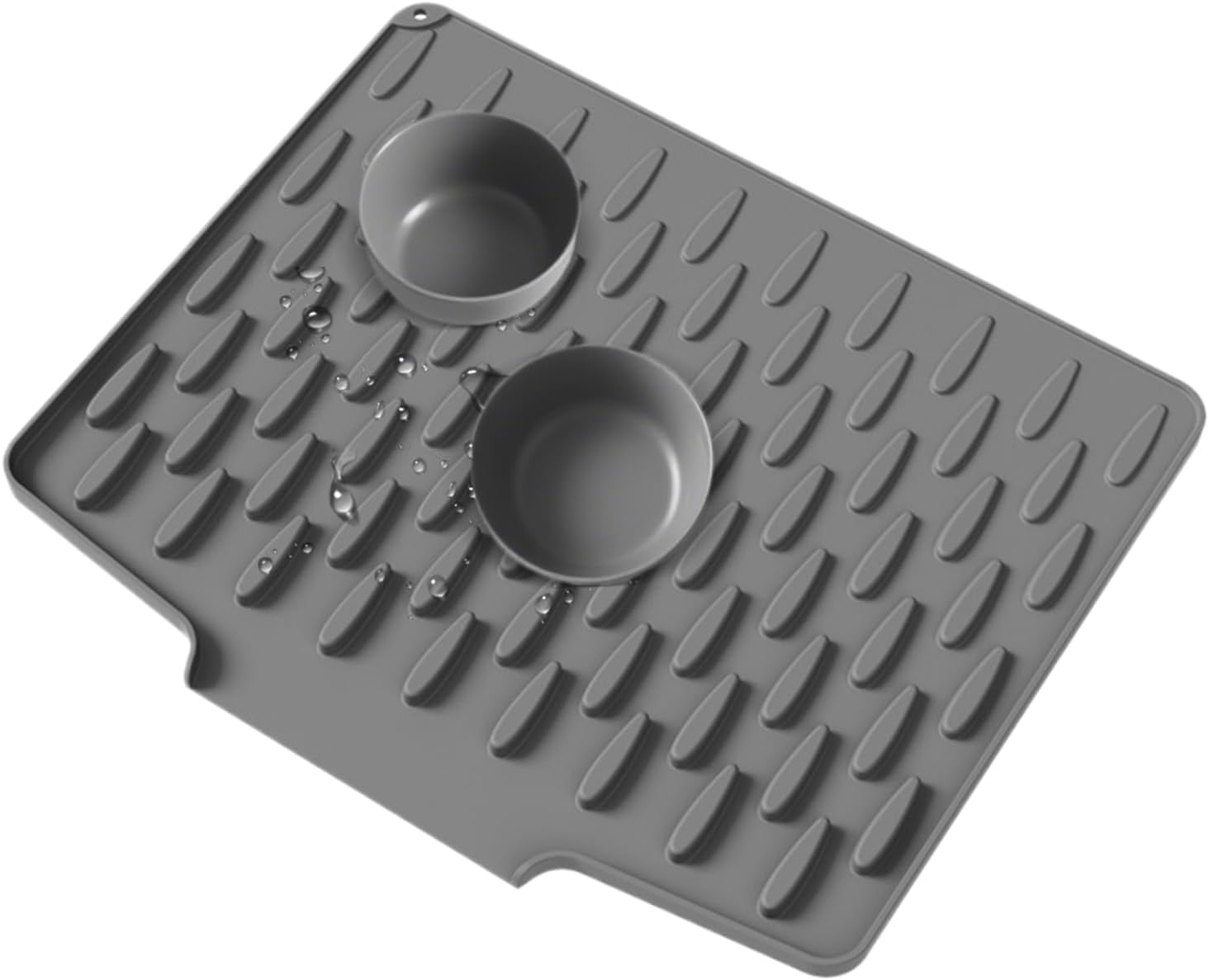Silicone Drying Mat, Drainage Pad, Silicone Non-Slip Foldable Protector Drying Mat for Kitchen Counter Dishwashing Cooking Dining Sink
