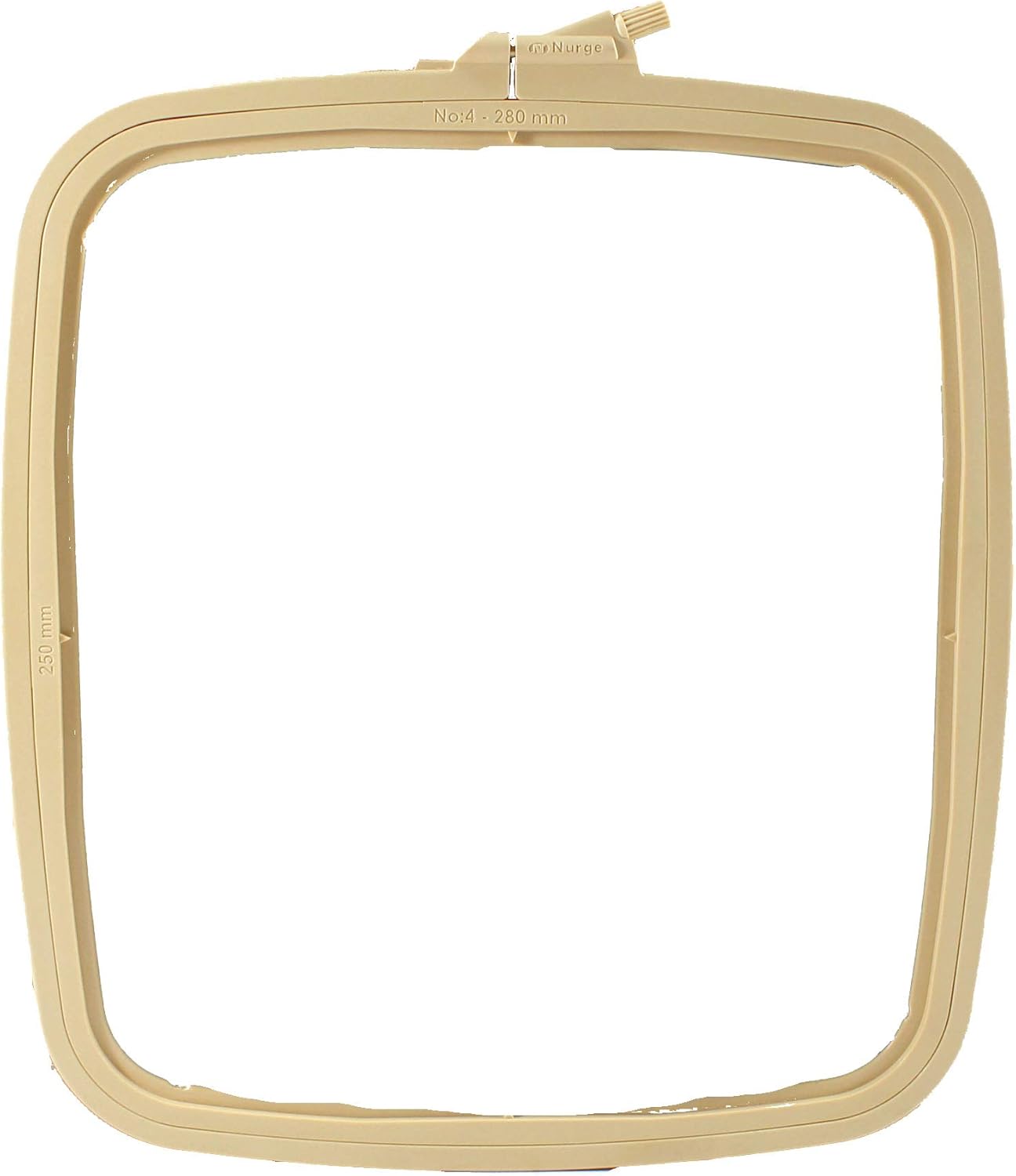 Nurge Embroidery Cross Stitch Square Oblong Rectangle Plastic Frame Caramel 250mm x 280mm #4