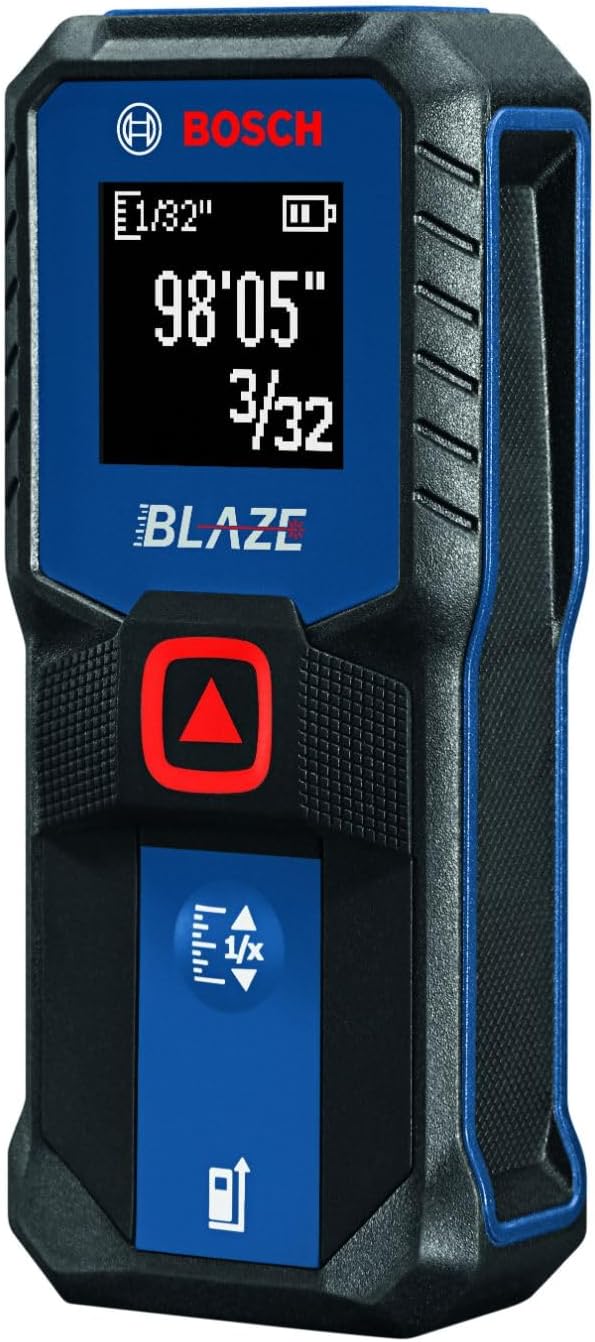 BOSCH GLM100-23 100 Ft Blaze Laser Distance Measure, Includes 2 AA Batteries