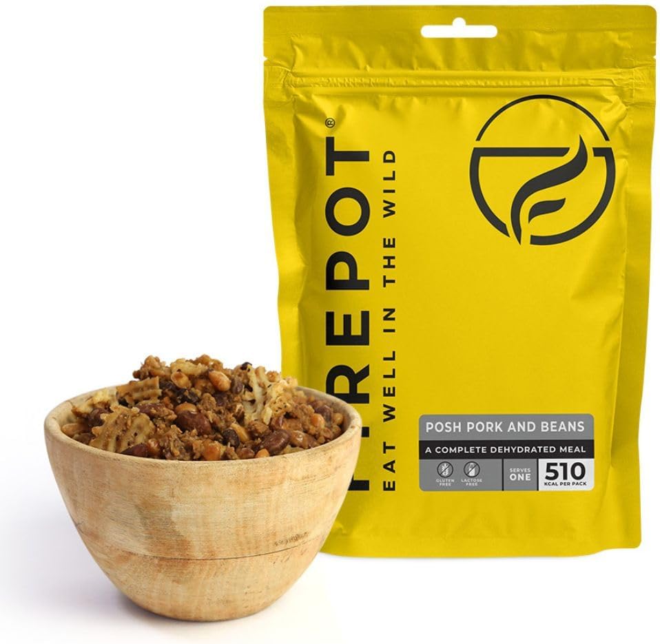FIREPOT Posh Pork and Beans (Regular) - Healthy Dehydrated Expedition Food