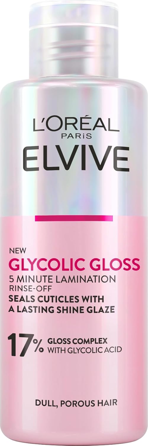 L'Oreal Paris Elvive Glycolic Gloss Lamination Rinse-Off Treatment, 200ml