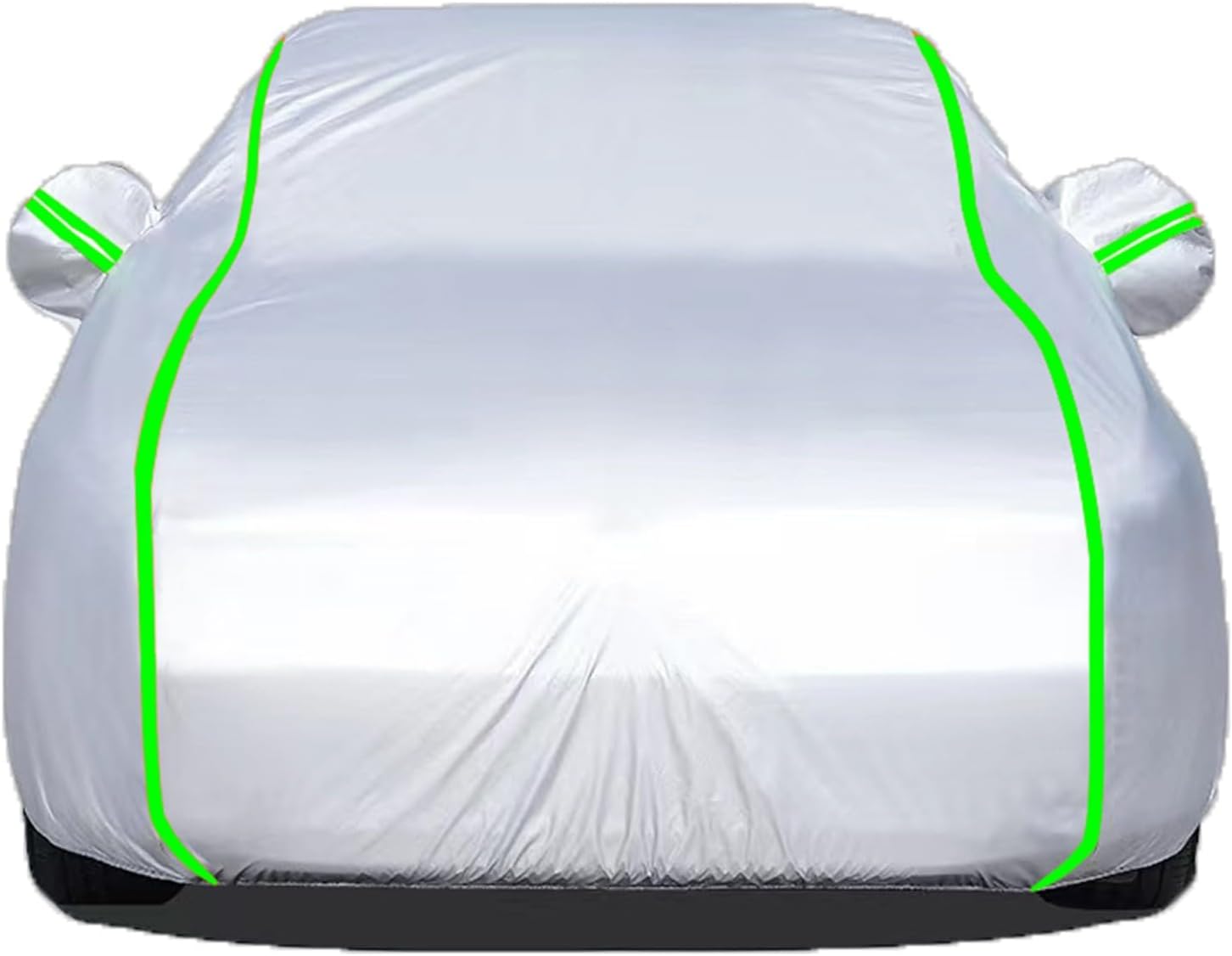 Car Cover Waterproof for 𝖵olksw𝖺gen 𝖦olf GTI Mk7 2012-2020 Accessories Oxford Cloth Outdoor Covers for All Weather Dustproof UV Scratch-proof Snow-proof Frost-proof,with Side Door Zipper,Silver