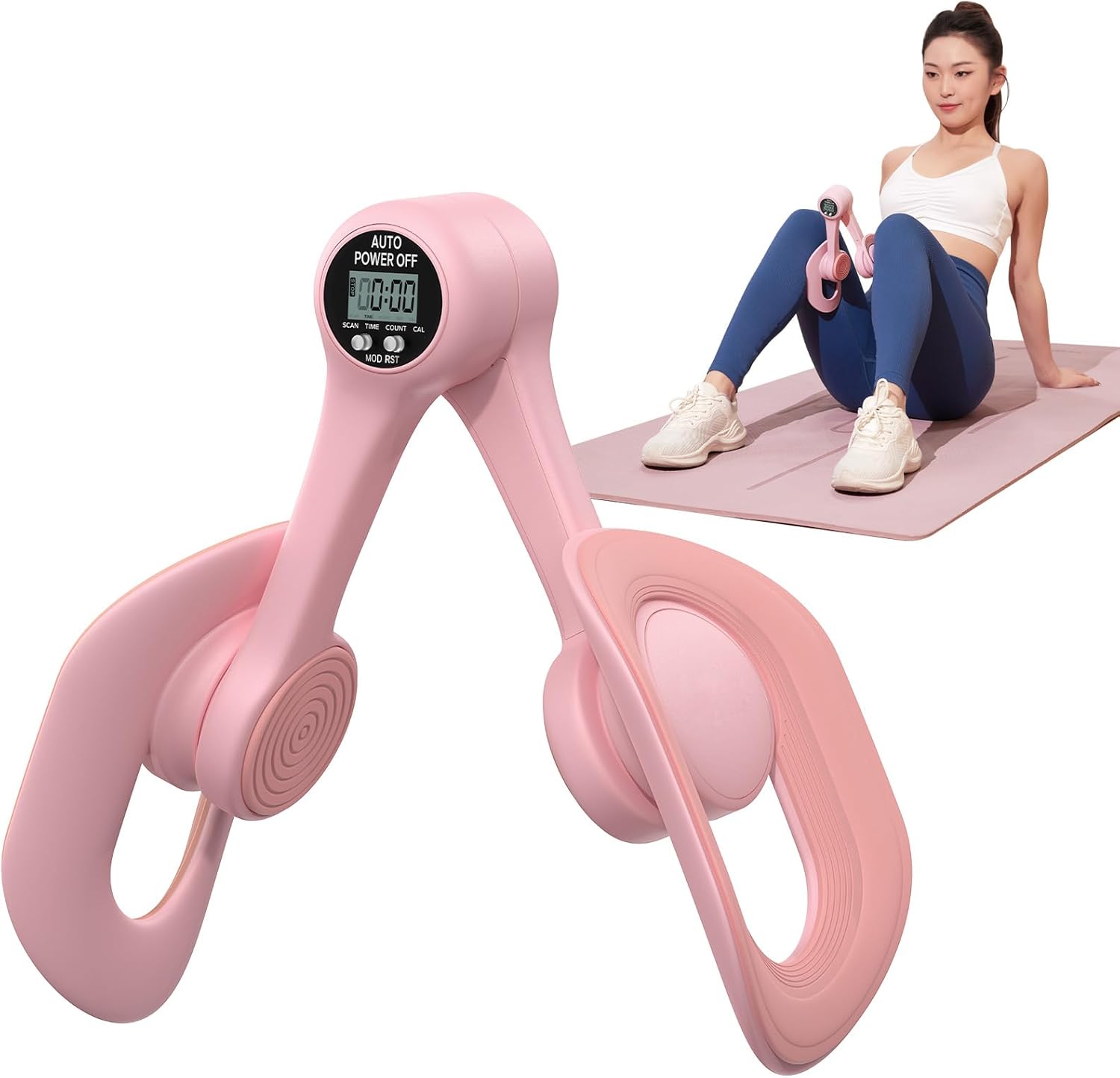 MERACH Thigh Master, Pelvic Floor Exercise Devices with Display Counter, Inner Thigh Exerciser for Women, Home Fitness Equipment for Hip/Leg/Butt