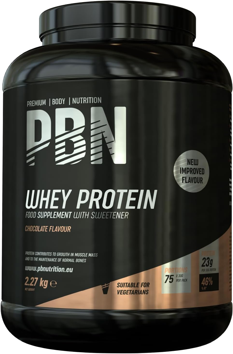 PBN - Premium Body Nutrition Whey Protein Powder 2.27kg Chocolate