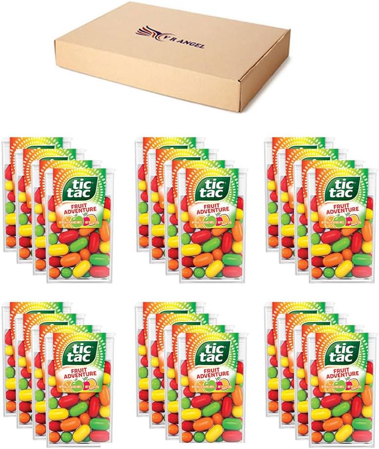 24 Fruit Adventure Tic Tac Mint sweets For Little Moments of Refreshment - Sold By VR Angel