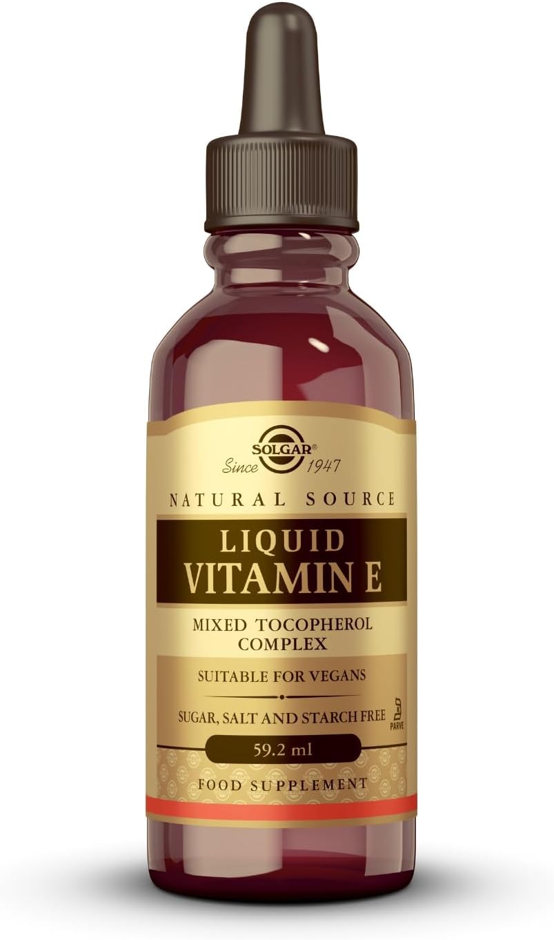 Solgar Natural Source Liquid Vitamin E - 59.2 ml - Protects cells from oxidative stress - Immunity Support - Easy to take liquid form - With Mixed Tocopherol Complex - Vegan