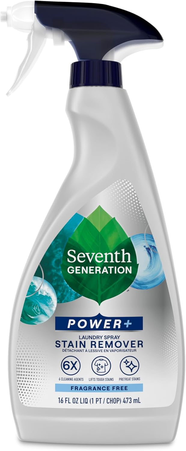 Seventh Generation Laundry Stain Remover, Free & Clear, 16 oz (Pack of 8)