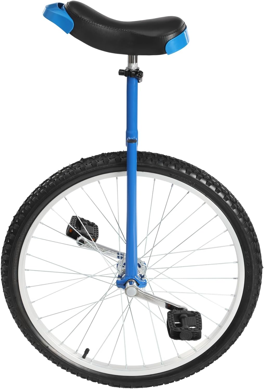 DYNAMI Unicycle with Excellent Steel Frame,Leakproof Tire,Adjustable Height,Curved PU Seat,Mute Bearing,Anti-Slip Designs,for Outdoor Sports Fitness Exercise