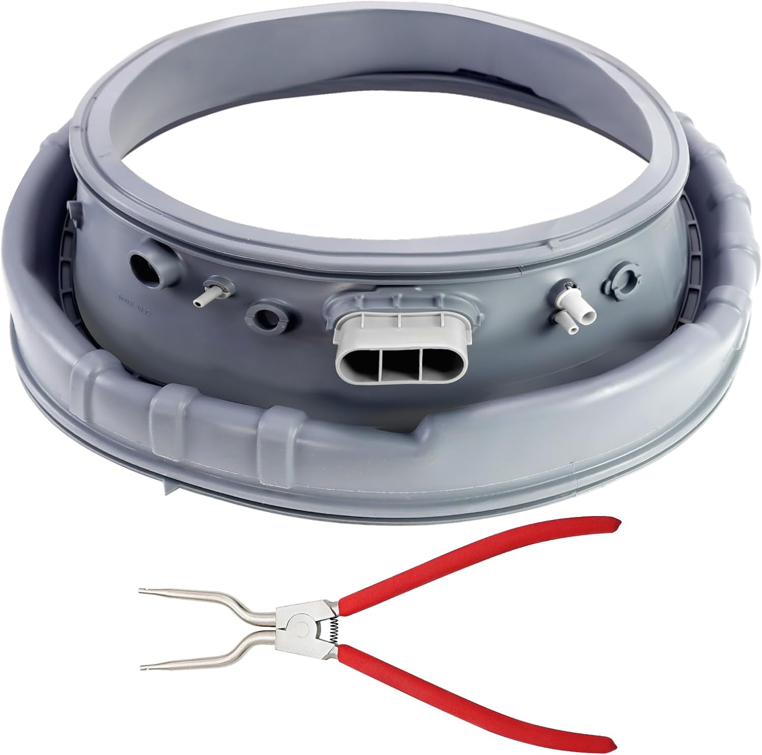 DC97-18094B Washer Door Boot Seal Gasket Diaphragm & 383EER4001A Washer Inner/Outer Tub Spring Expansion Tool - Fit for Samsung Washing Machine WF42H5000AW/A2 WF42H5200AF/A2 WF42H5200AP/A2 by Beaquicy