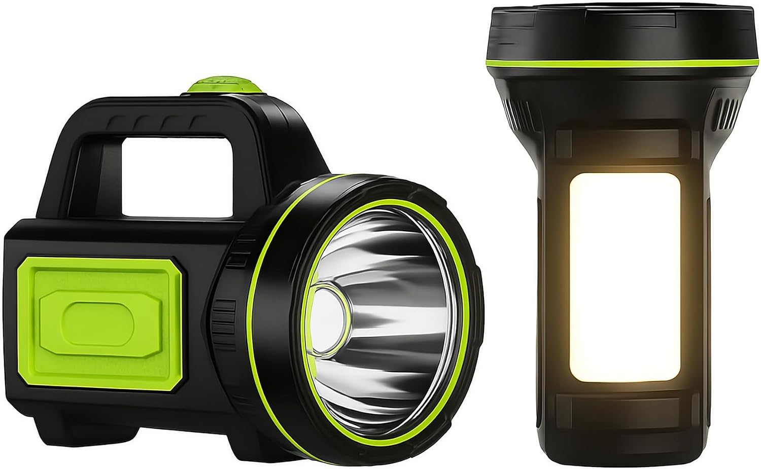 Rechargeable LED Hand Torch with Side Lantern